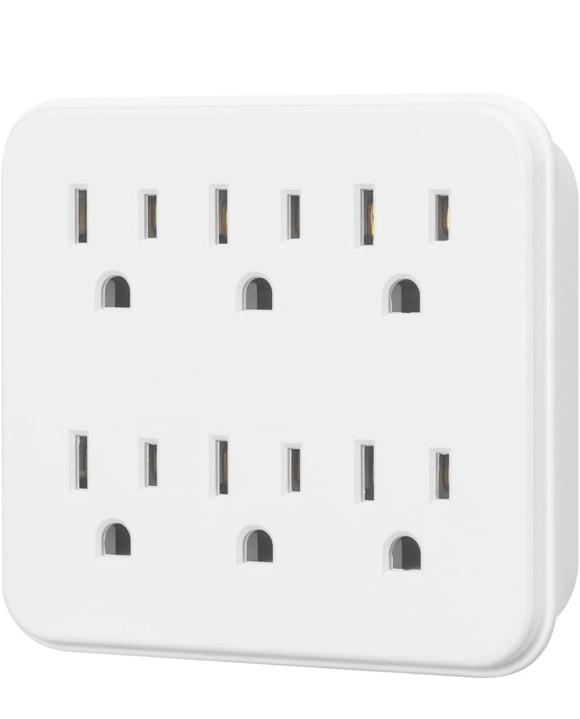 Outlet Extender (2 Pack) – 6 Outlet Wall Adapter