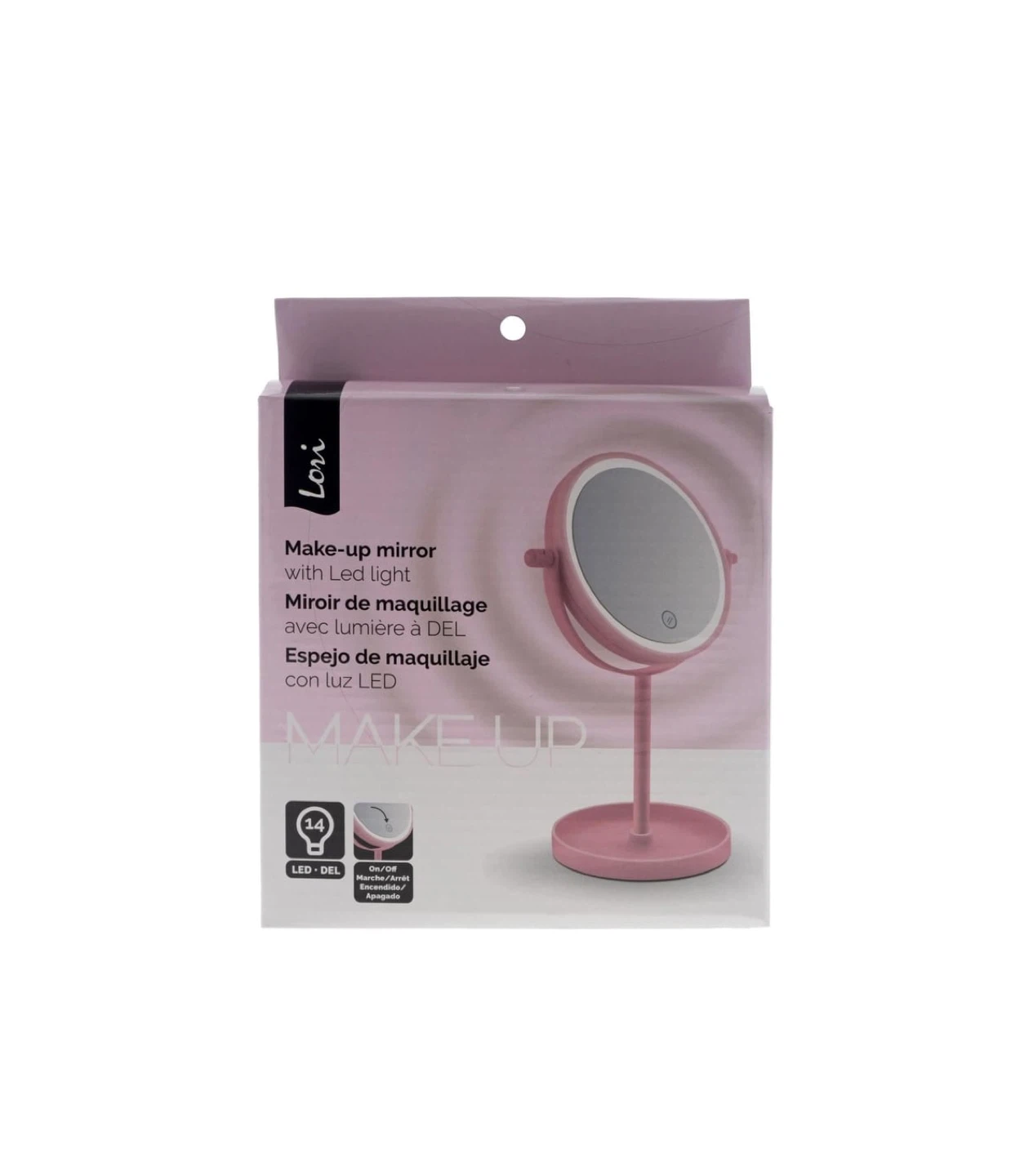 LED Makeup Mirror – Black
