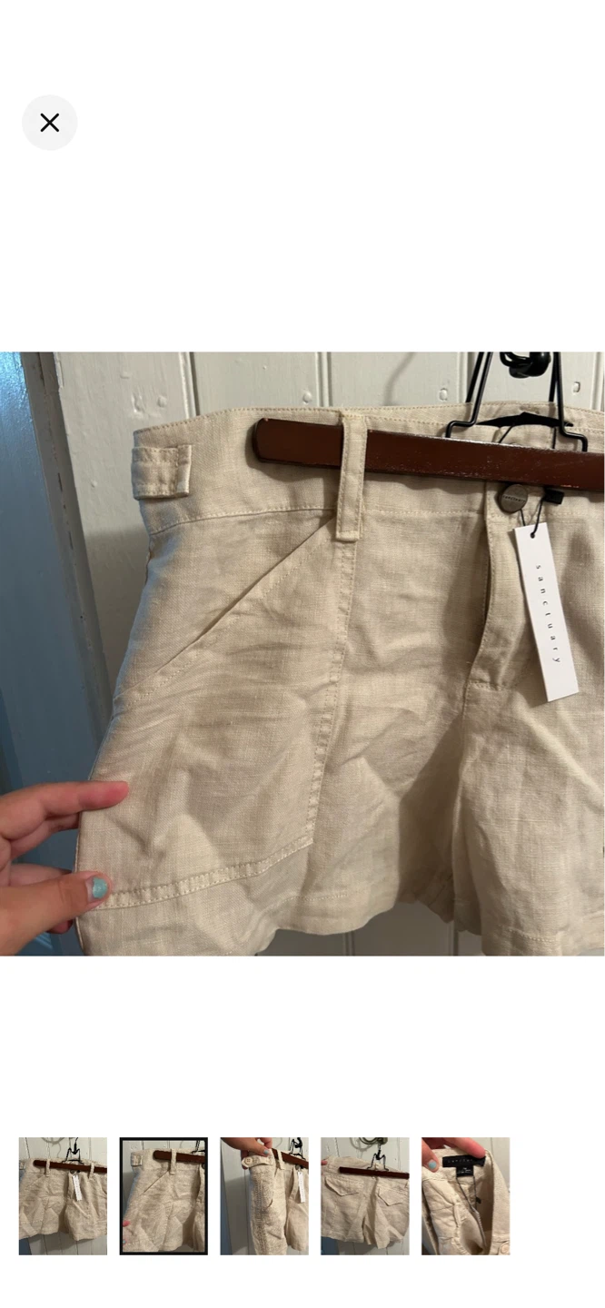 Sanctuary Linen Blend Shorts Size 28 - photo 2