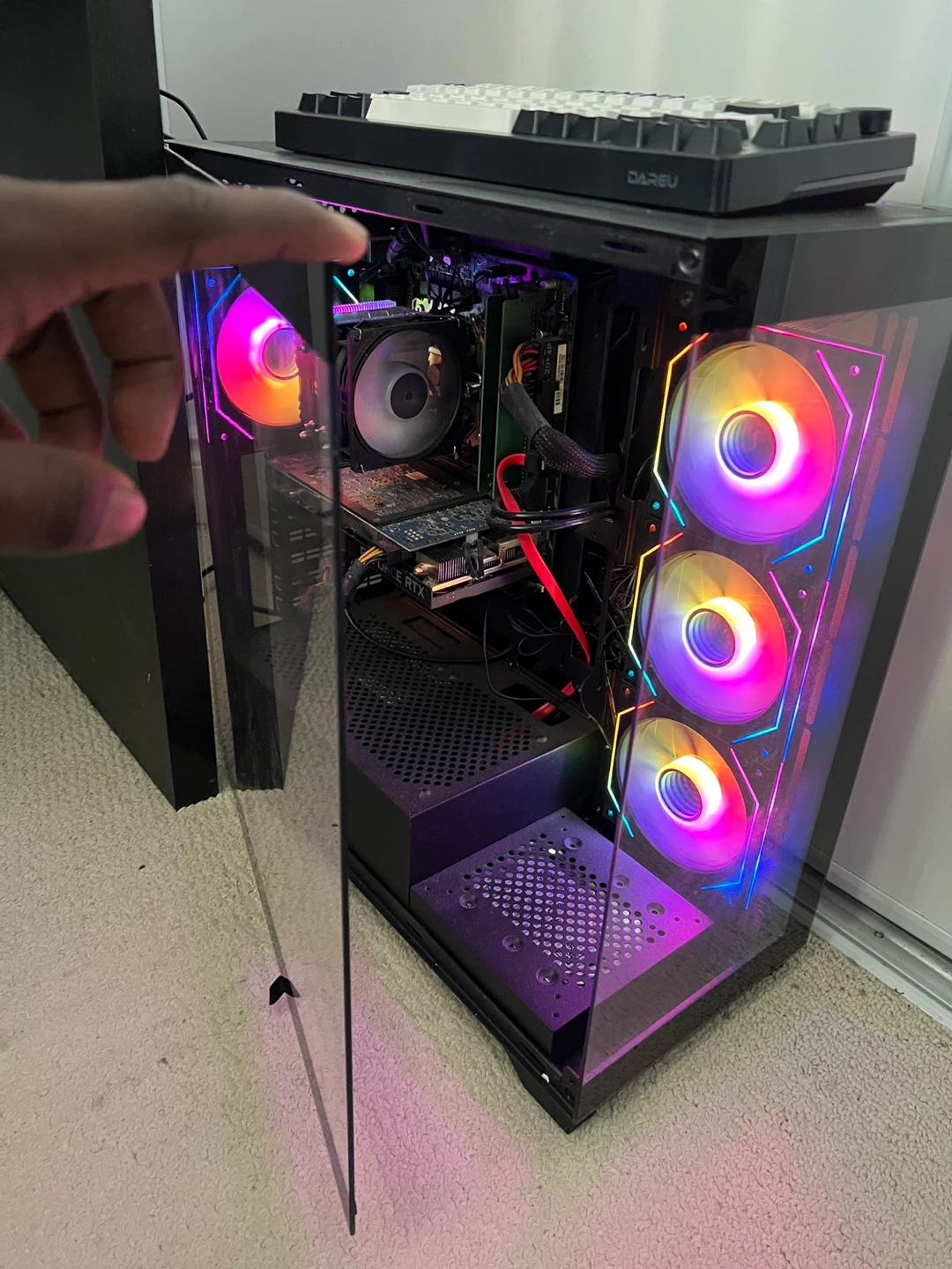 RTX 2070 Gaming Desktop w/ Keyboard and Mouse Set - photo 2