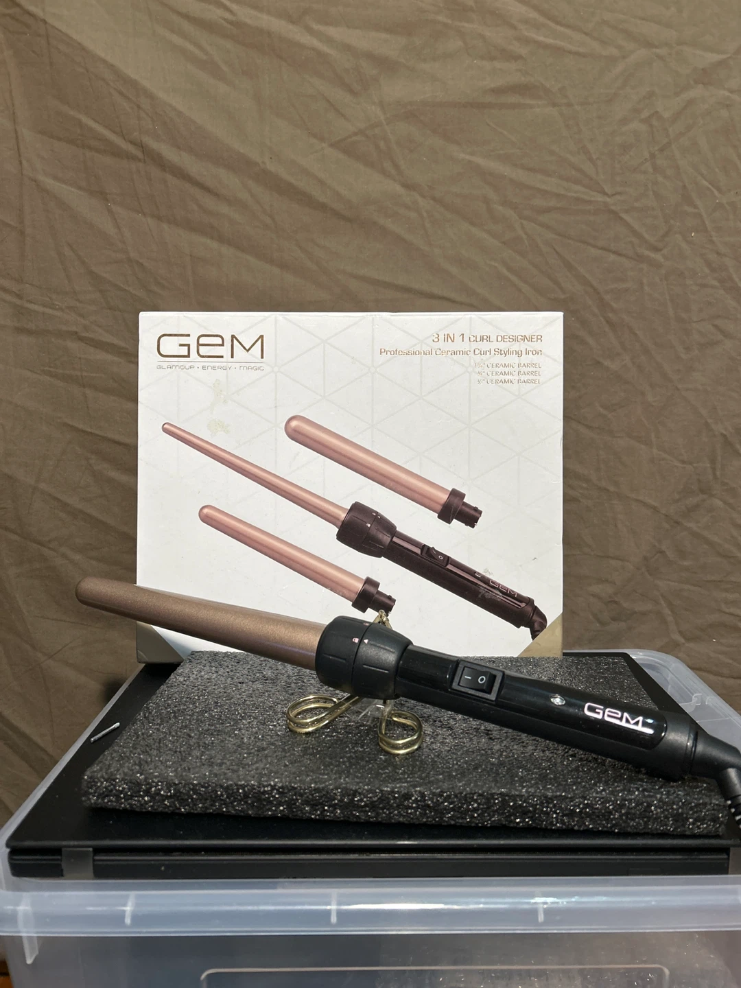 GEM 3-in-1 Professional Ceramic Curl Styling Iron - photo 2