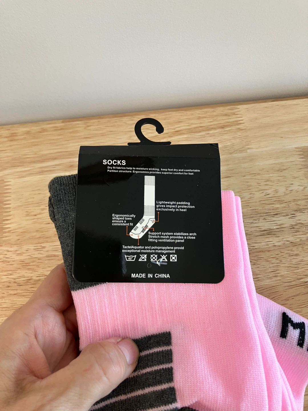 Pink (Miami) Dri-fit football socks - photo 2