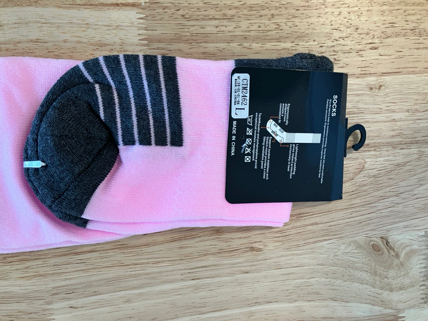 Pink (Miami) Dri-fit football socks - photo 3
