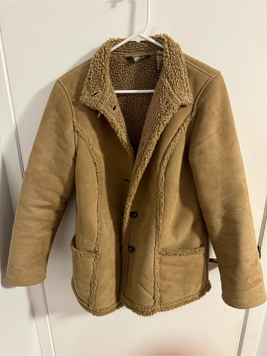 L.L. Bean Women's S Faux Suede Sherpa Lined Jacket - photo 4
