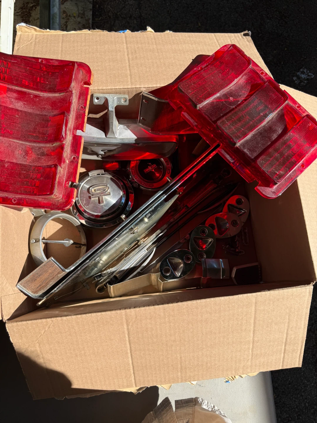 1967 - 69 Ford Mustang Vintage Tail Lights & Trim Parts Lot - photo 3