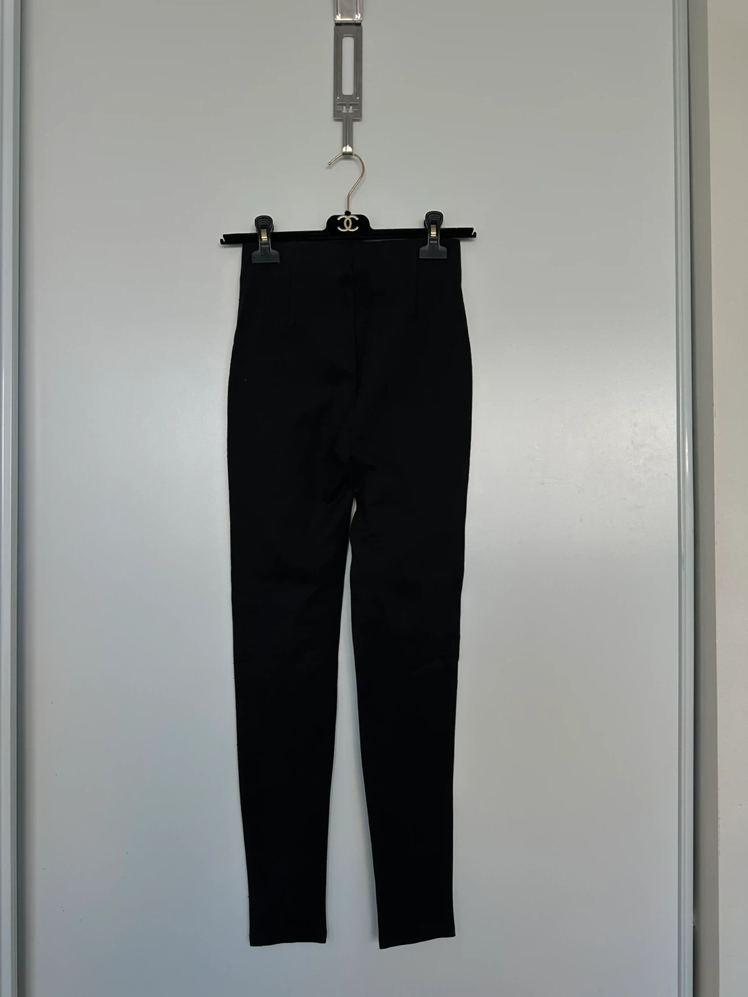 ZARA Black Pants with Rhinestone Side Stripe - photo 2