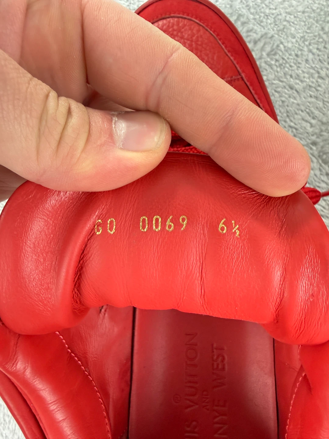 Louis Vuitton Men Sz 7.5 US/6.5 LV Kanye West Don Red - photo 3