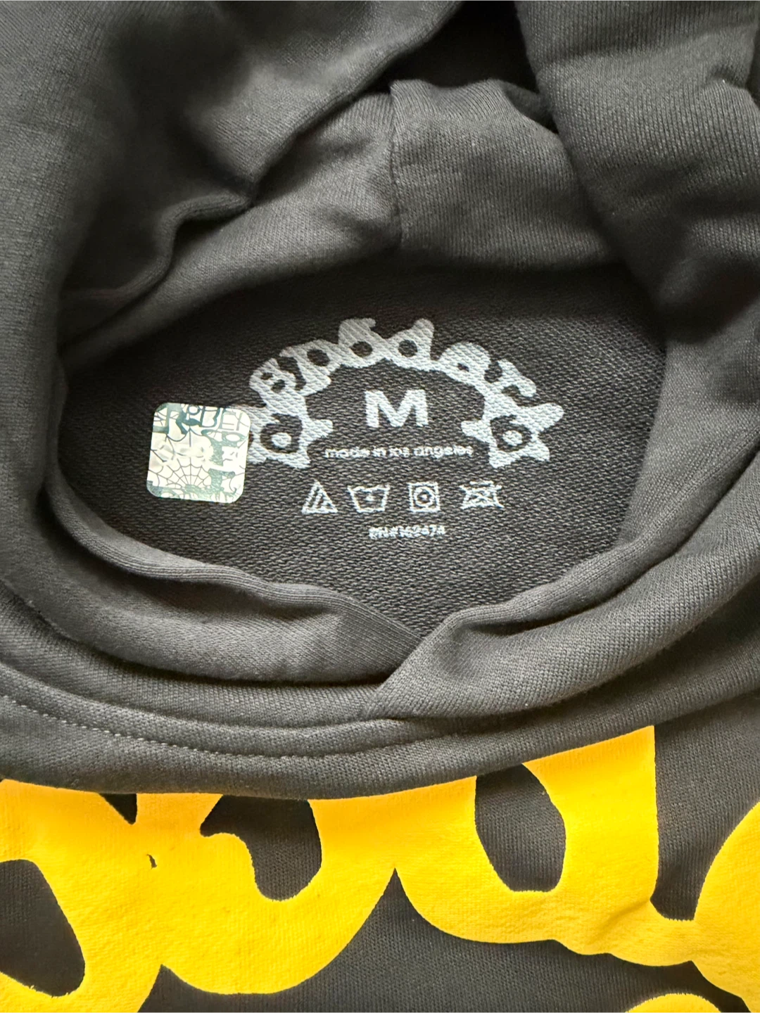 Sp5der Hoodie Black Yellow Stars Size M - photo 2