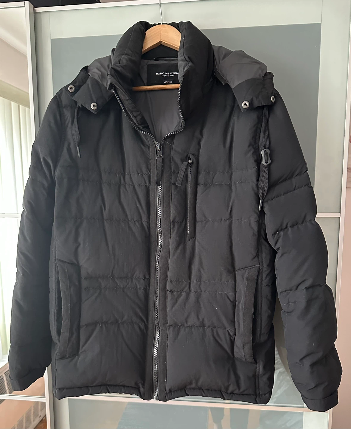 Marc New York Puffer Jacket - Black