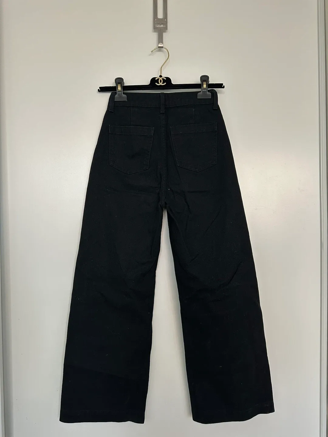Oak + Fort Black Wide-Leg Pants - photo 2