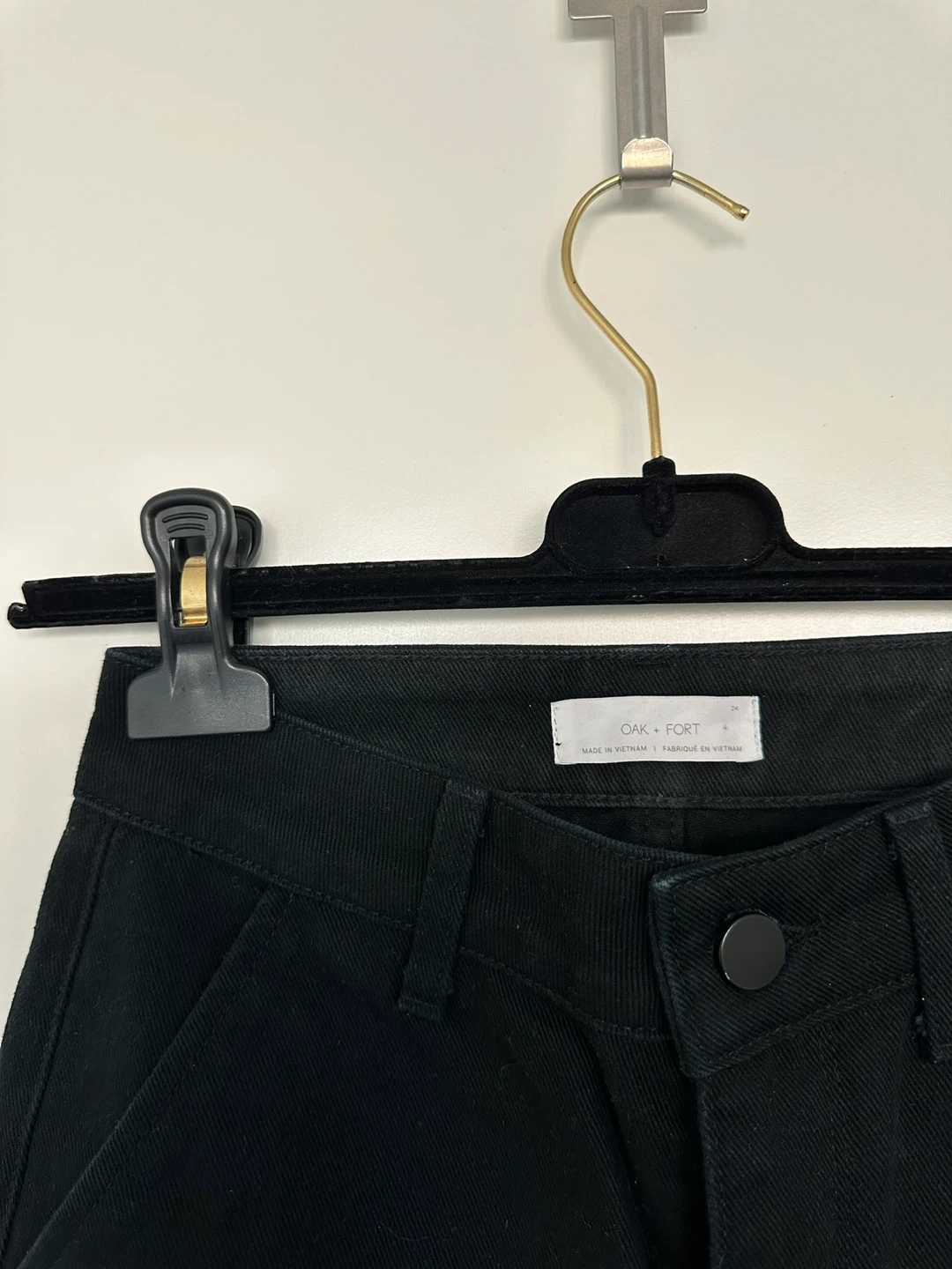 Oak + Fort Black Wide-Leg Pants - photo 3