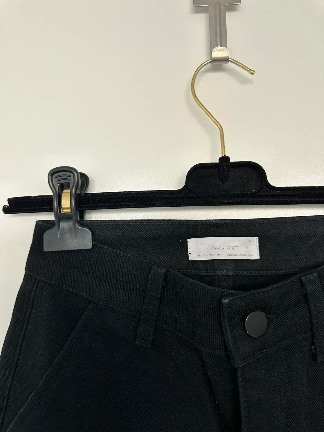 Oak + Fort Black Wide-Leg Pants - photo 3