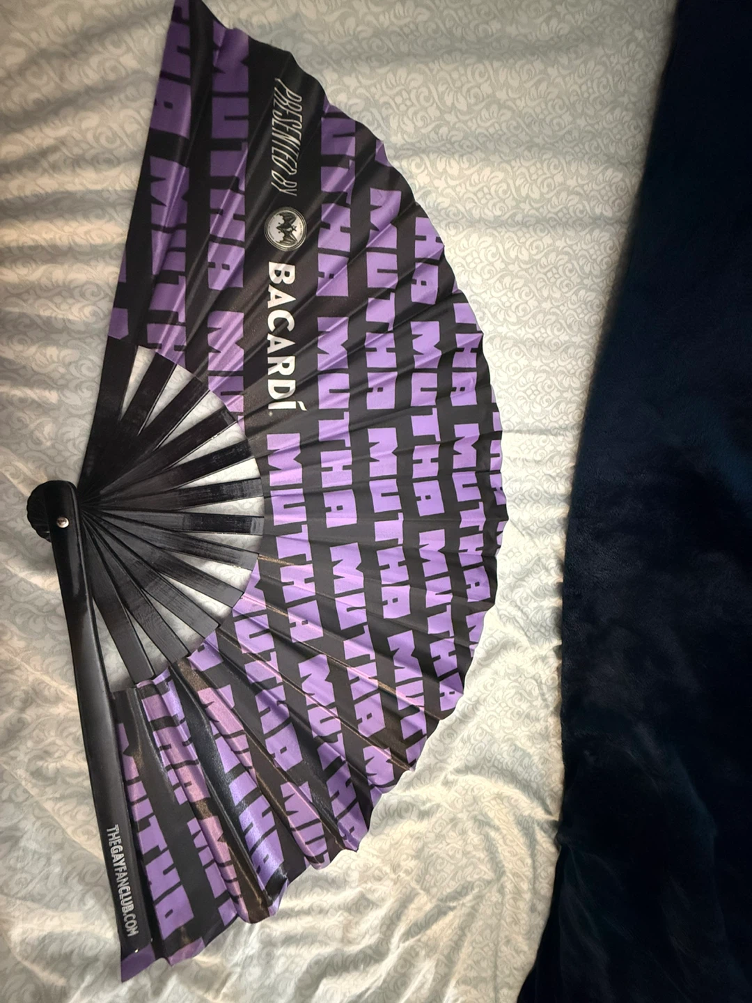 Bacardi "Mutha" Folding Fan