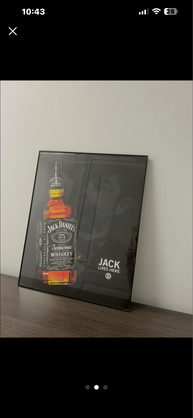 Jack Daniel's Old No. 7 "Jack Lives Here" Framed Sign