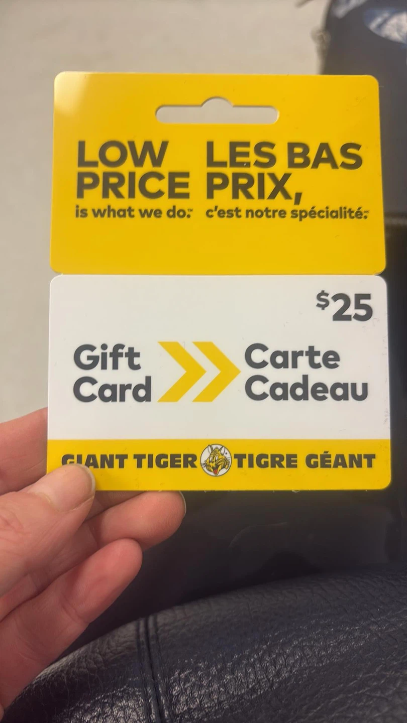 $25 Giant Tiger Gift Card