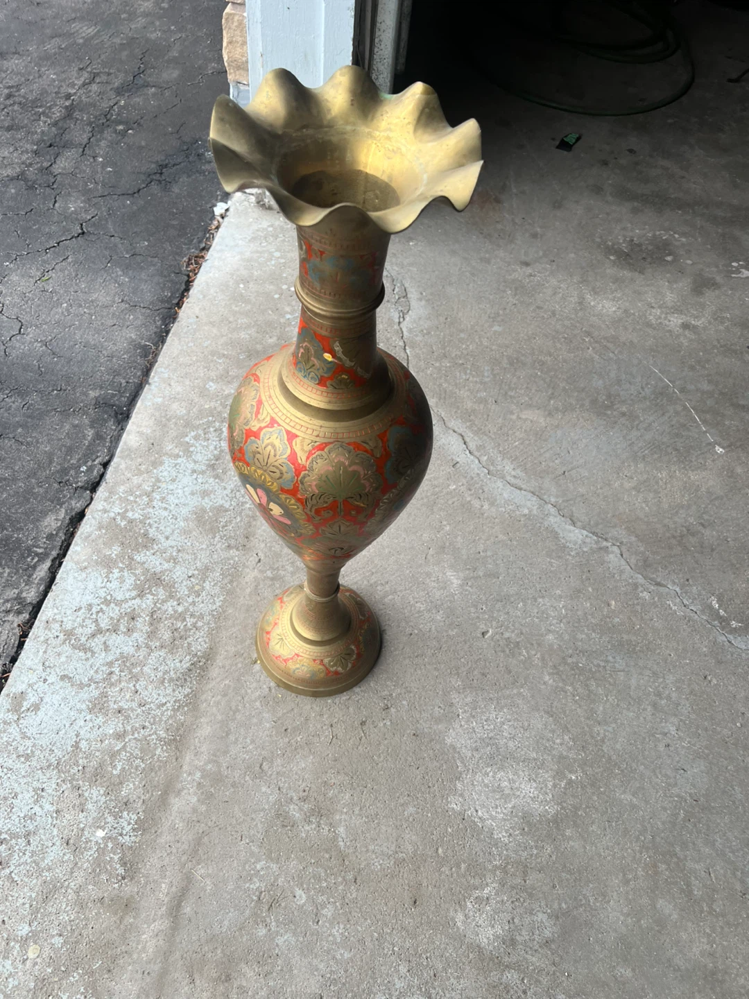 Vintage Decorative Brass Vase - photo 3