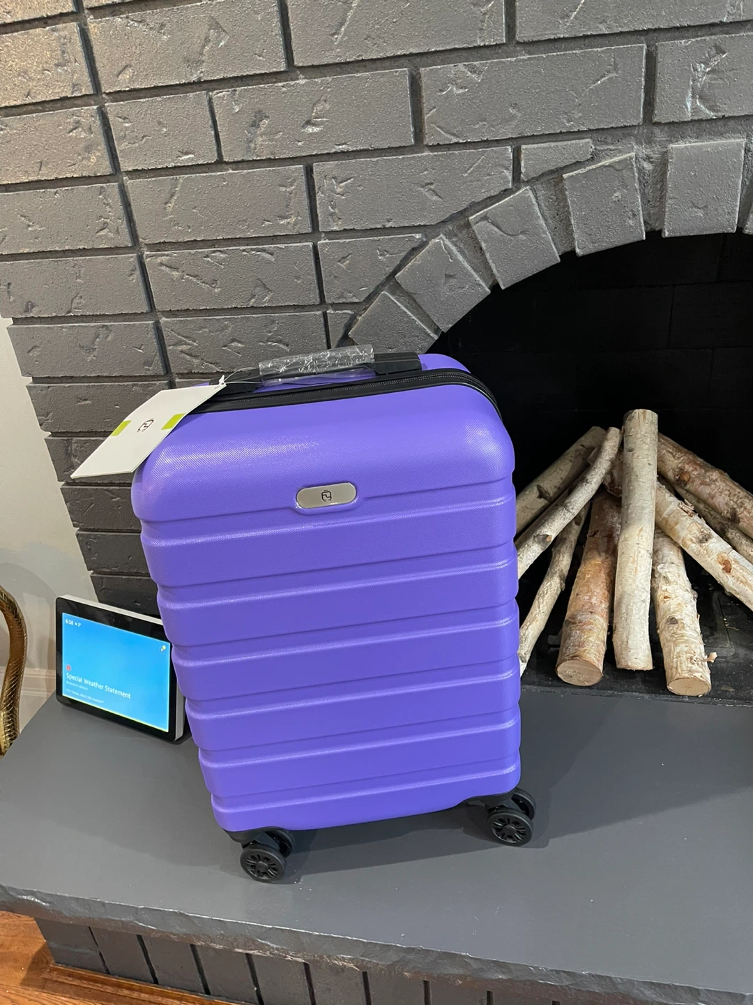 Purple Hardside Carry-On Luggage