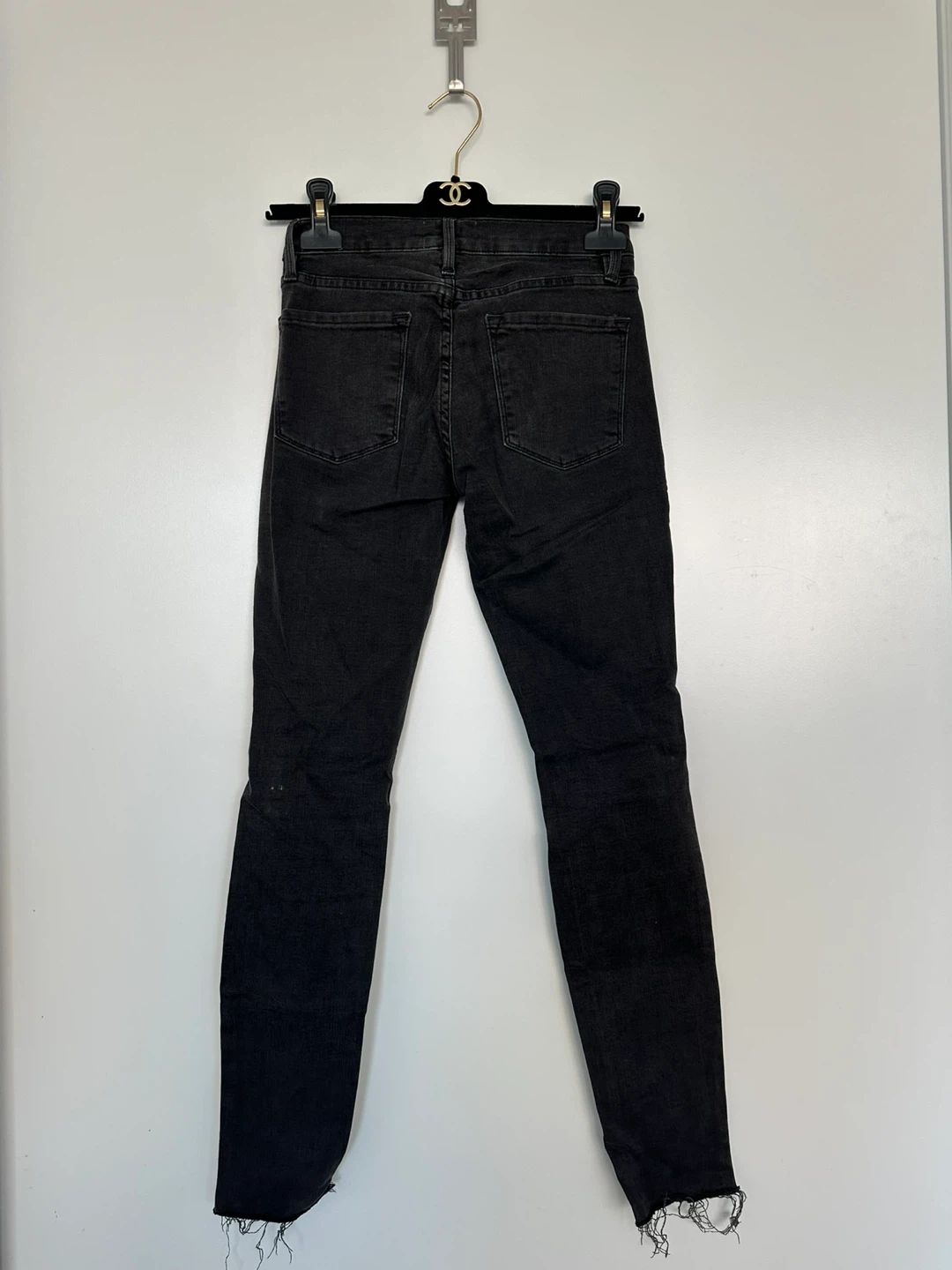 FRAME Le Skinny de Jean Jeans Black Size 24 - photo 2