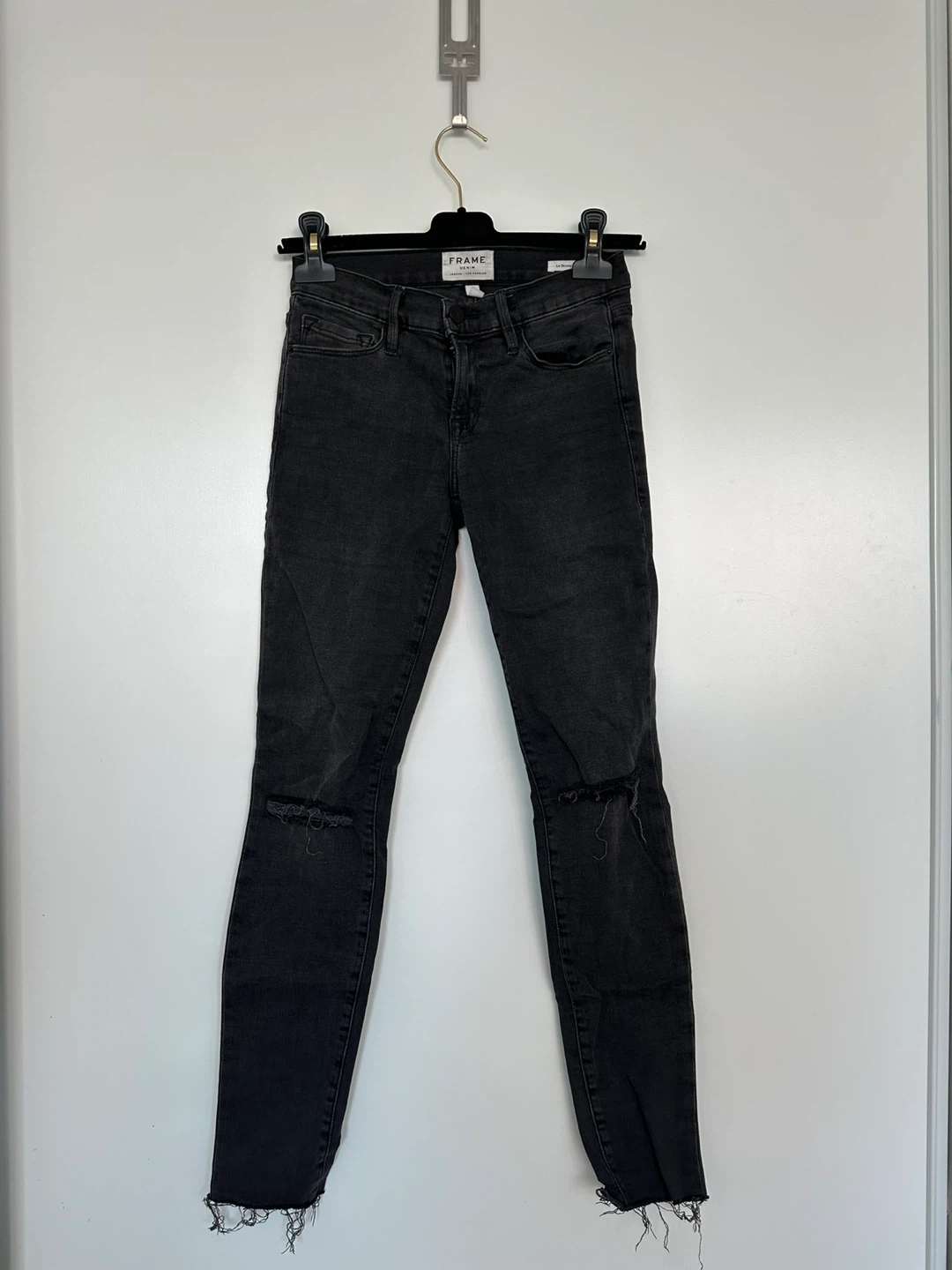 FRAME Le Skinny de Jean Jeans Black Size 24