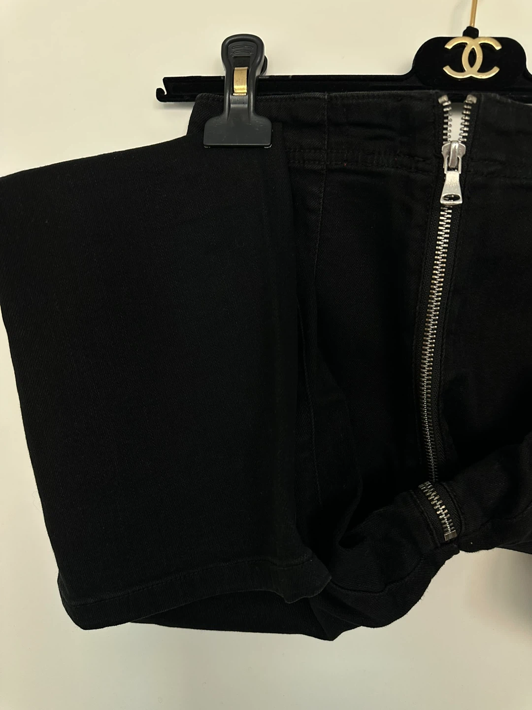 BDG Black Denim Jeans with Full Zip Front - photo 4