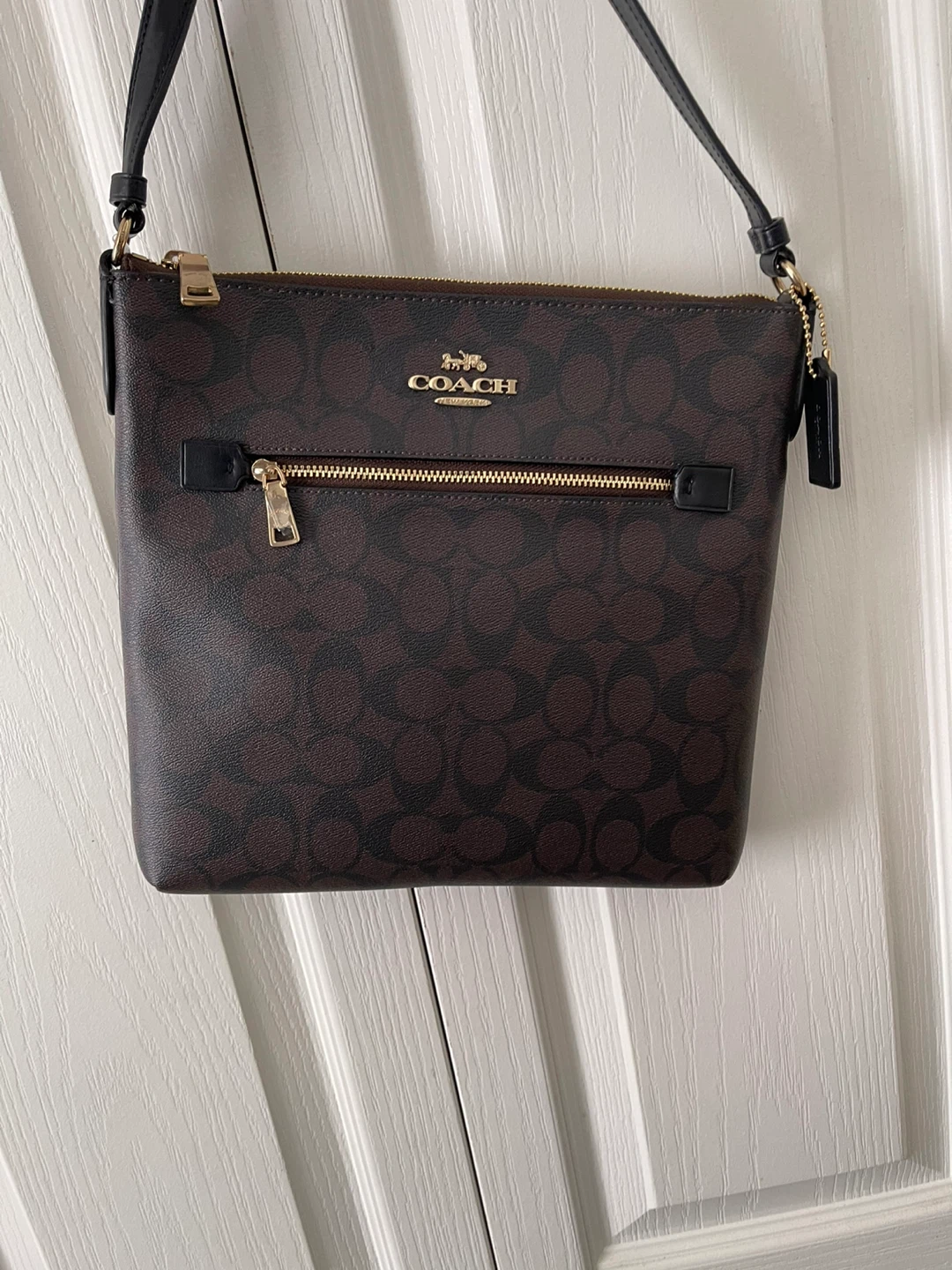 Coach Signature C Monogram Crossbody Bag with Pouch - photo 3