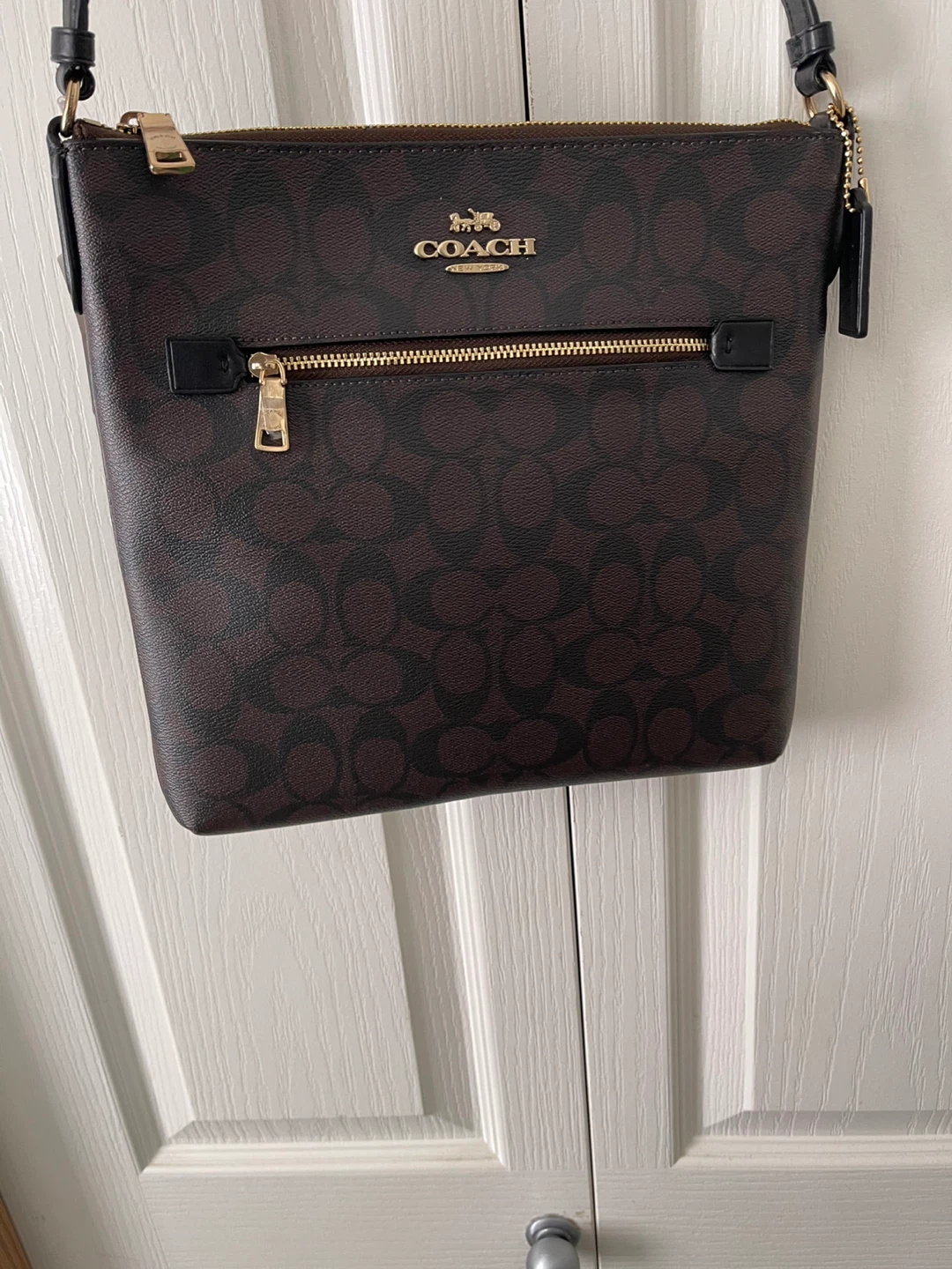 Coach Signature C Monogram Crossbody Bag with Pouch - photo 2