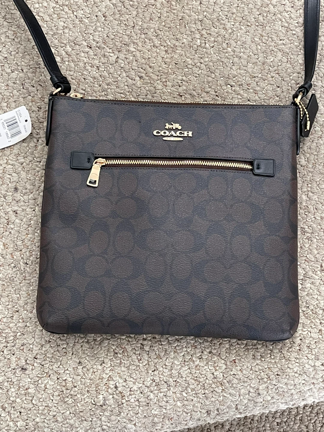 Coach Signature C Monogram Crossbody Bag with Pouch - photo 4