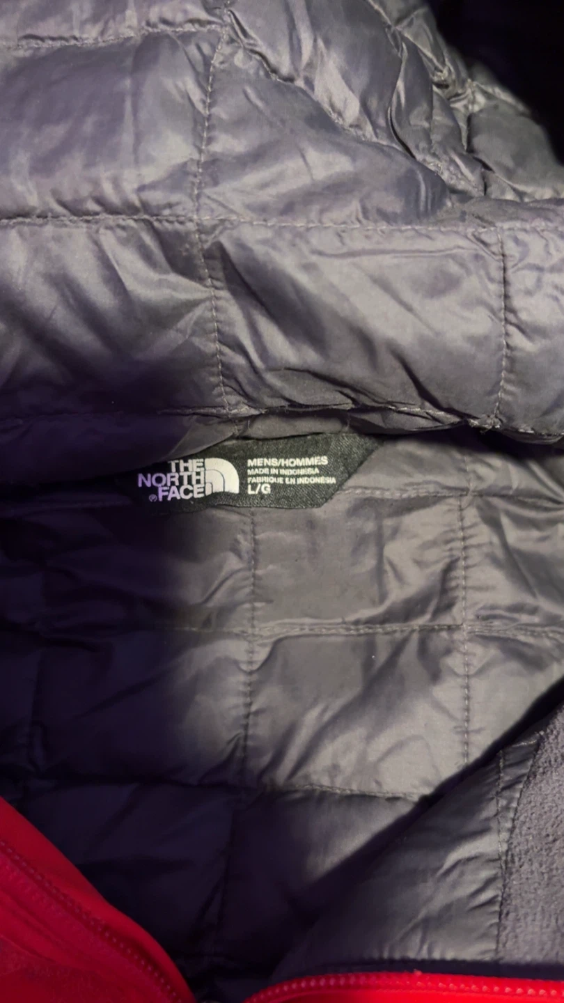 The North Face Red Ski Jacket with Blue Fleece - photo 3