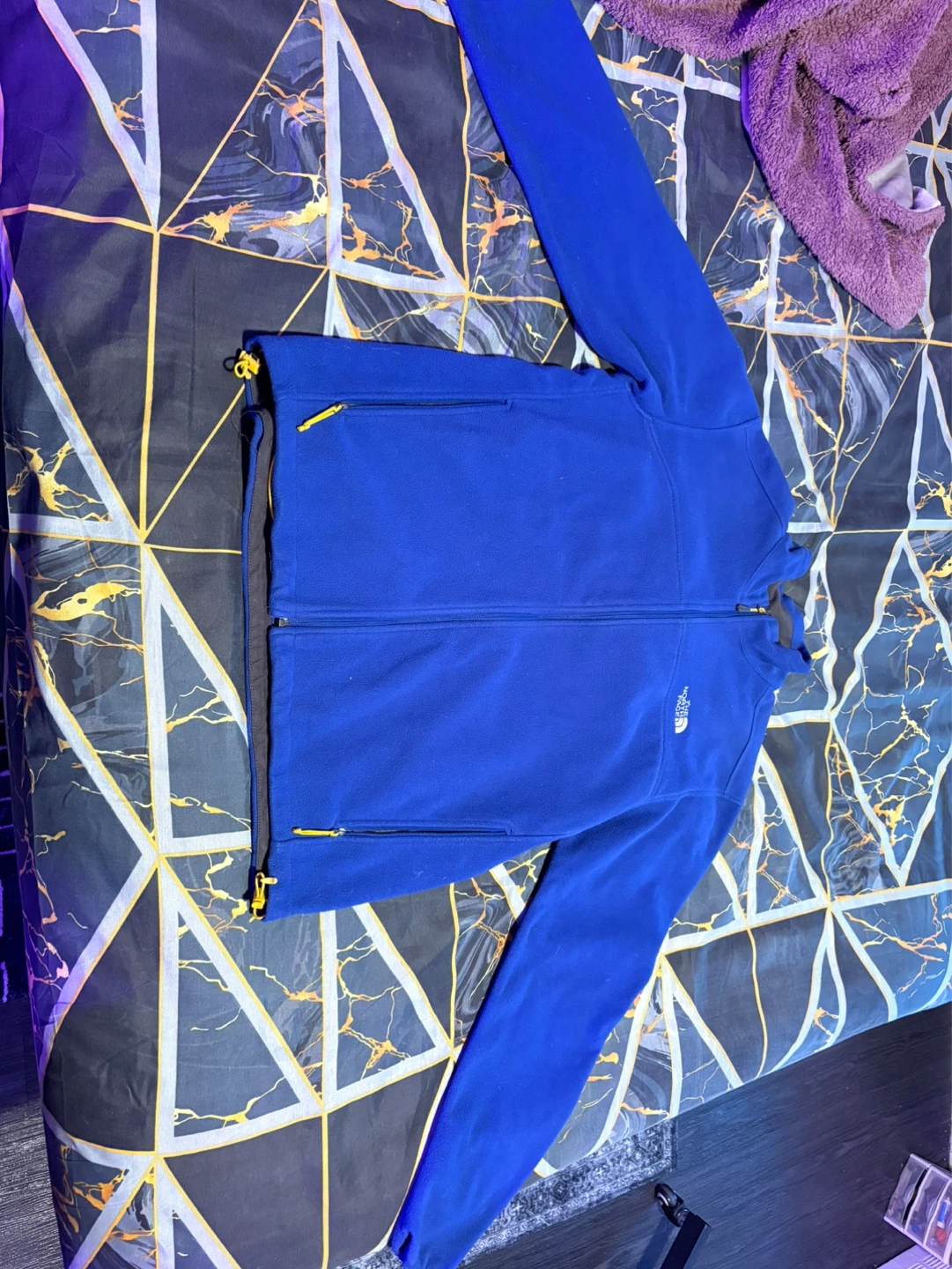 The North Face Red Ski Jacket with Blue Fleece - photo 5