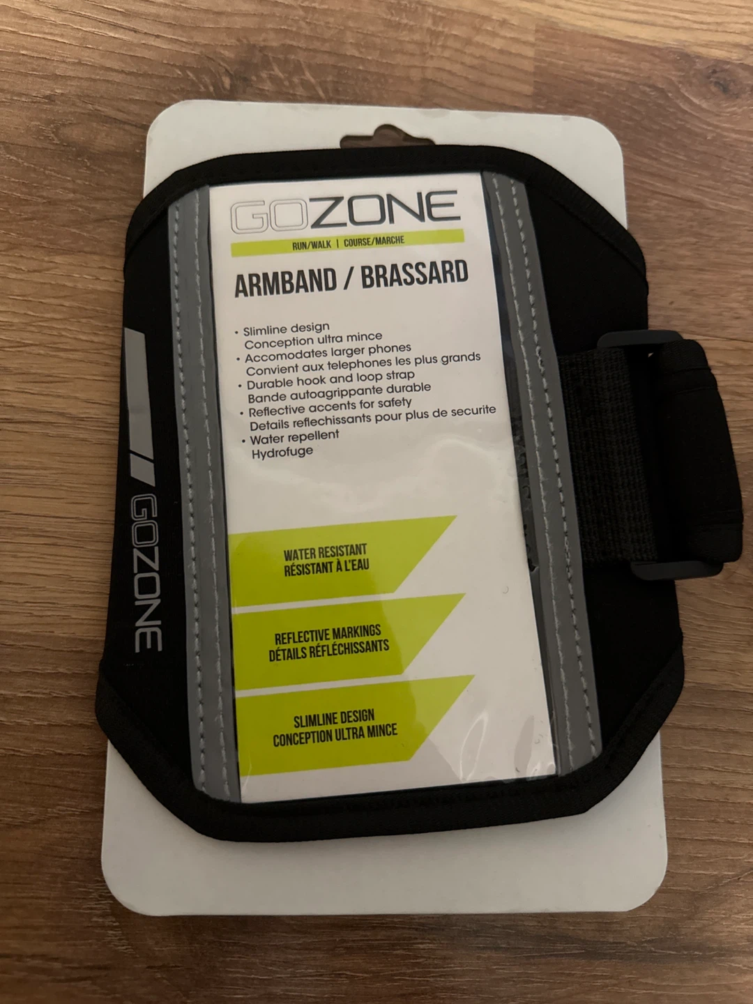 GoZone Black Armband for Running/Walking