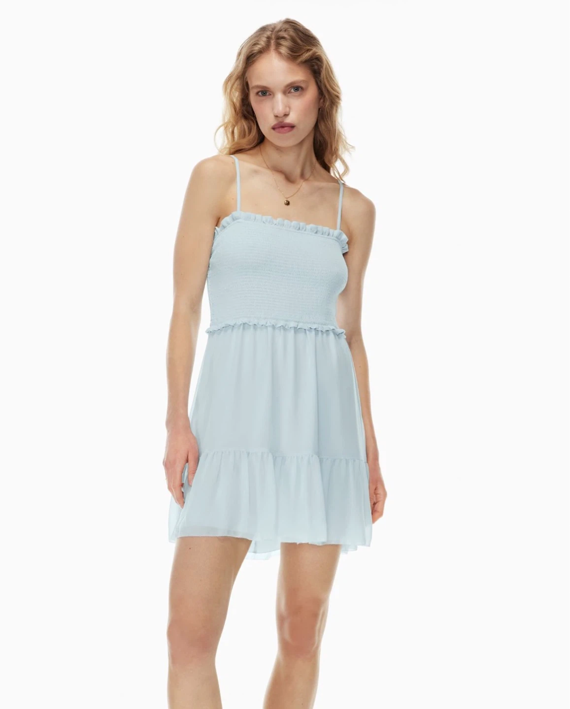 WILFRED baby blueTempest Sleeveless Mini Dress size small - photo 2