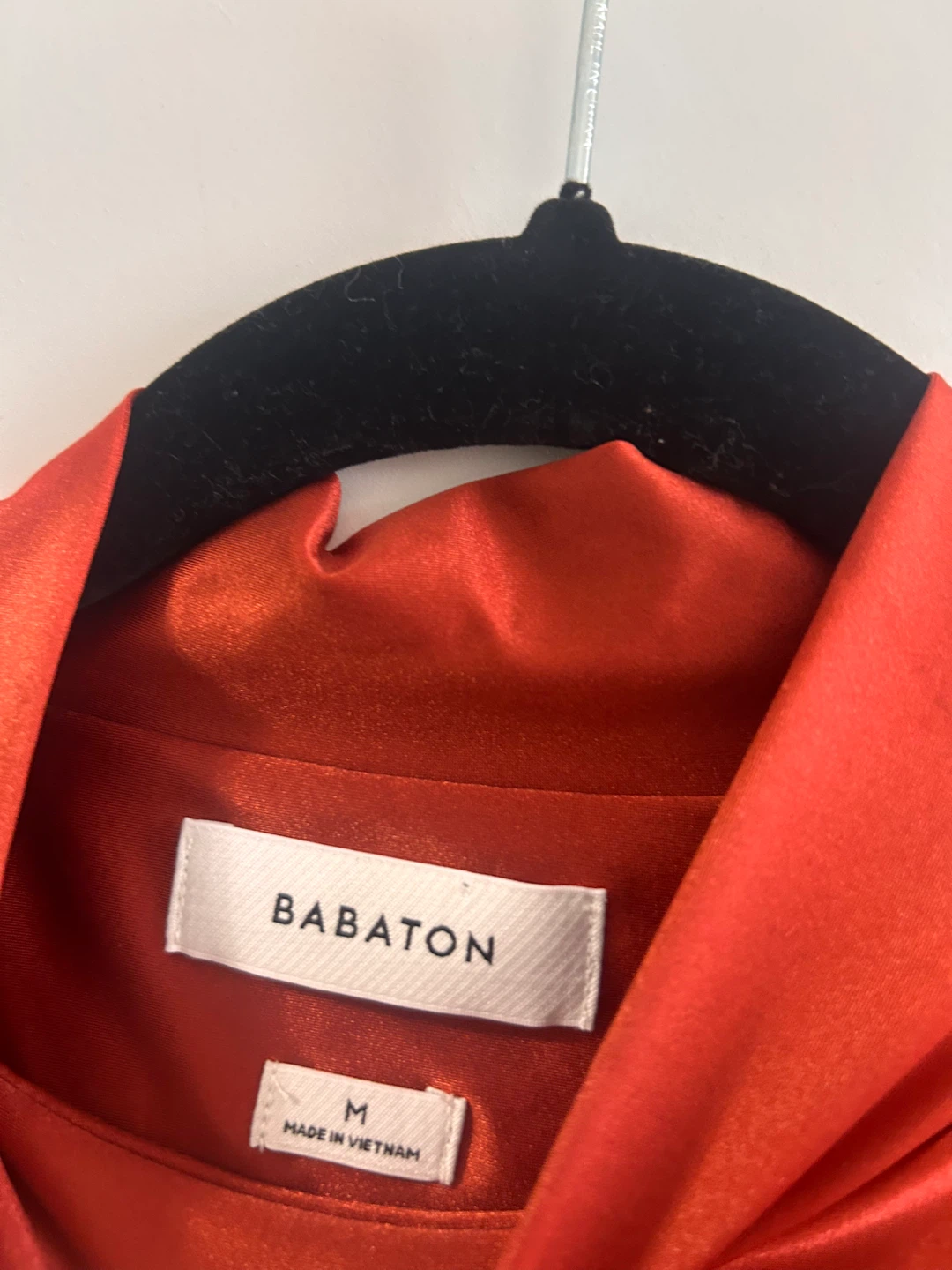 BABATON satinette mockneck long sleeve copper orange size medium - photo 4