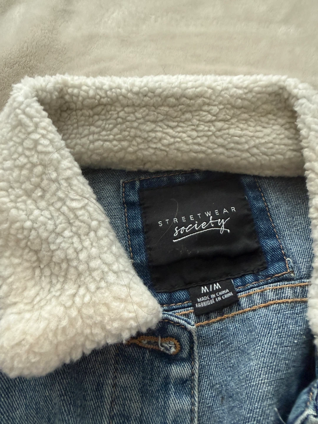 Streetwear Society Denim Sherpa Jacket - photo 2