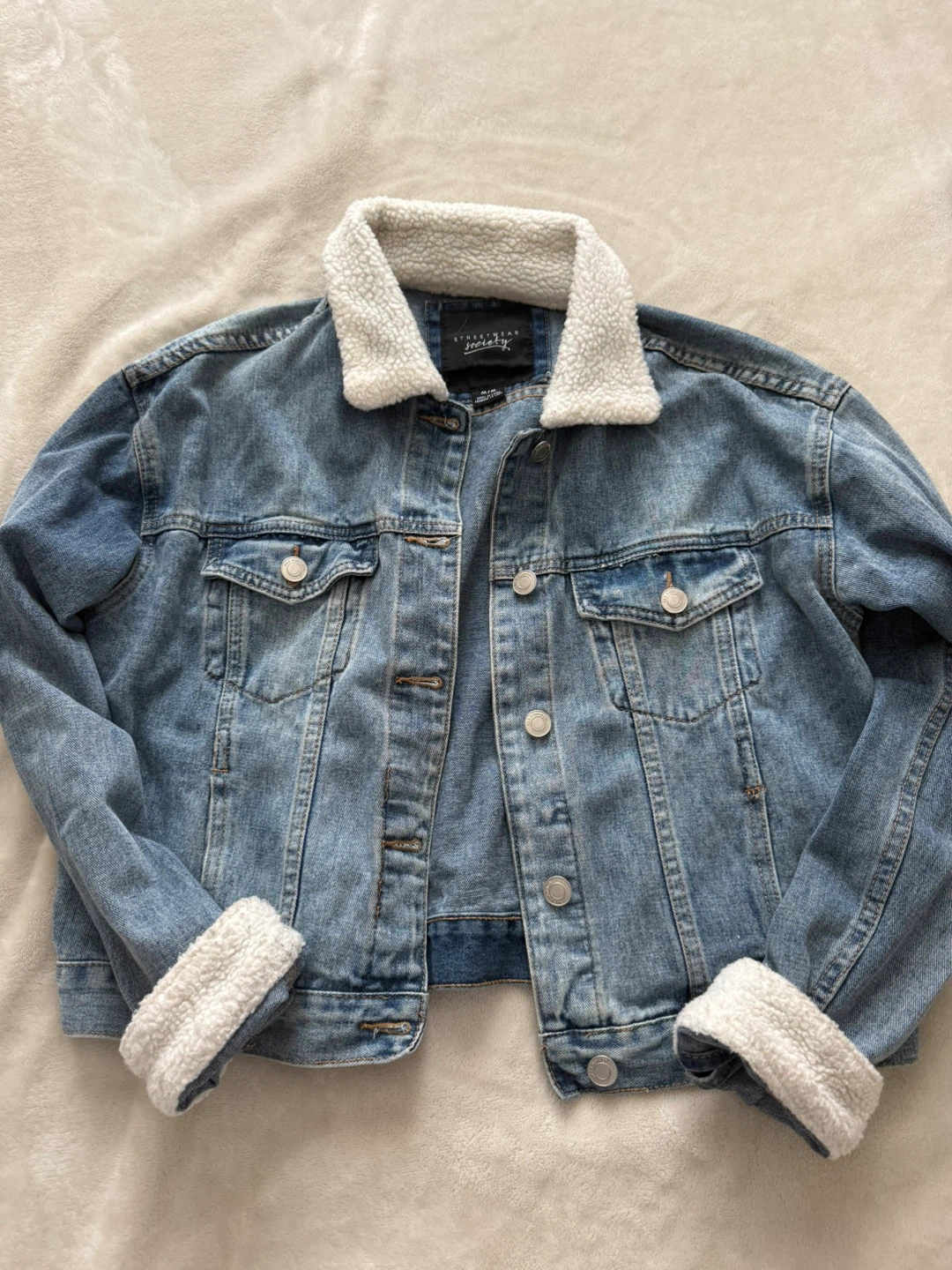 Streetwear Society Denim Sherpa Jacket