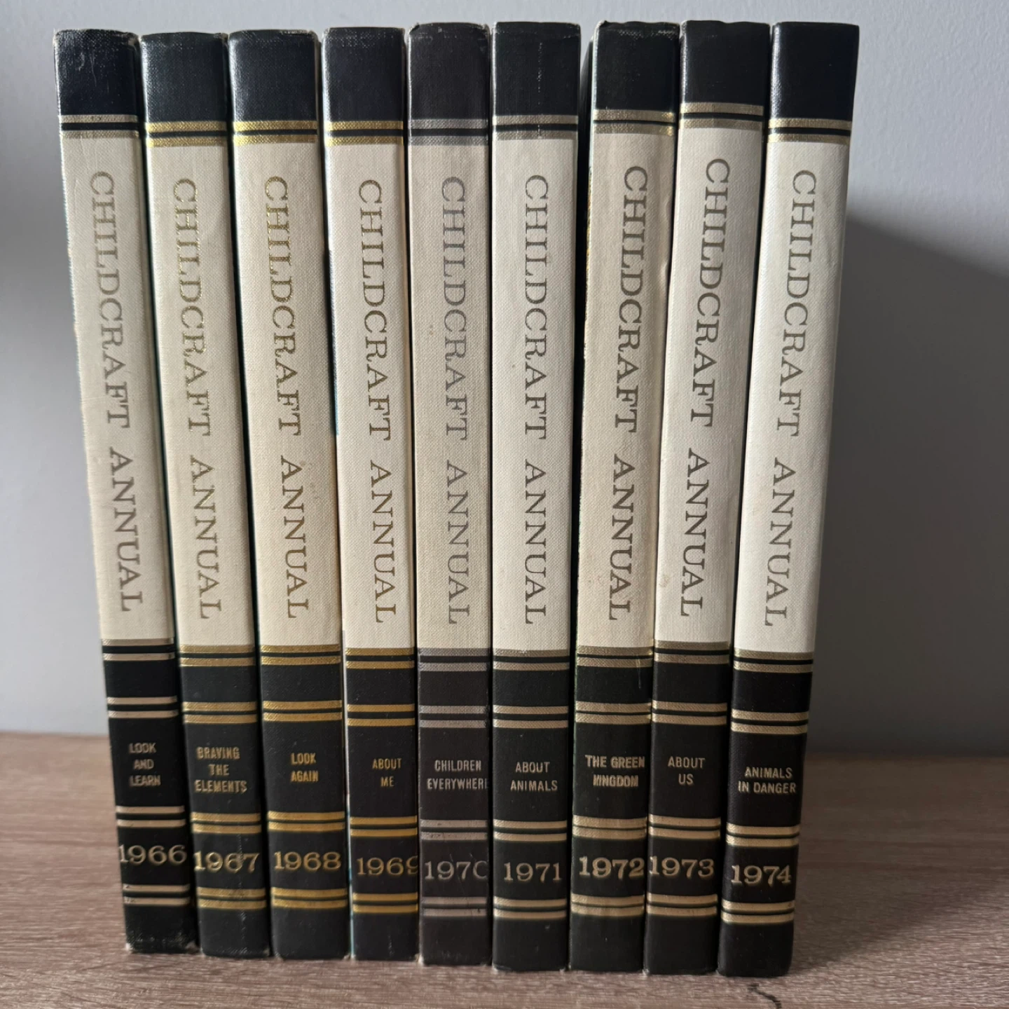 9 Childcraft Annual Book Set VINTAGE 1966-1974