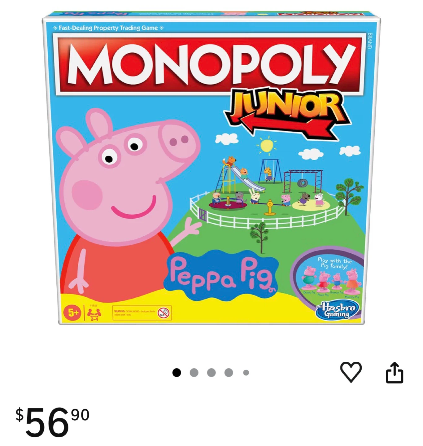 Monopoly Junior Peppa Pig Board Game
