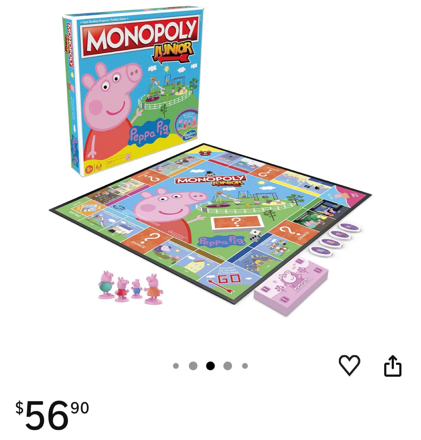 Monopoly Junior Peppa Pig Board Game - photo 2