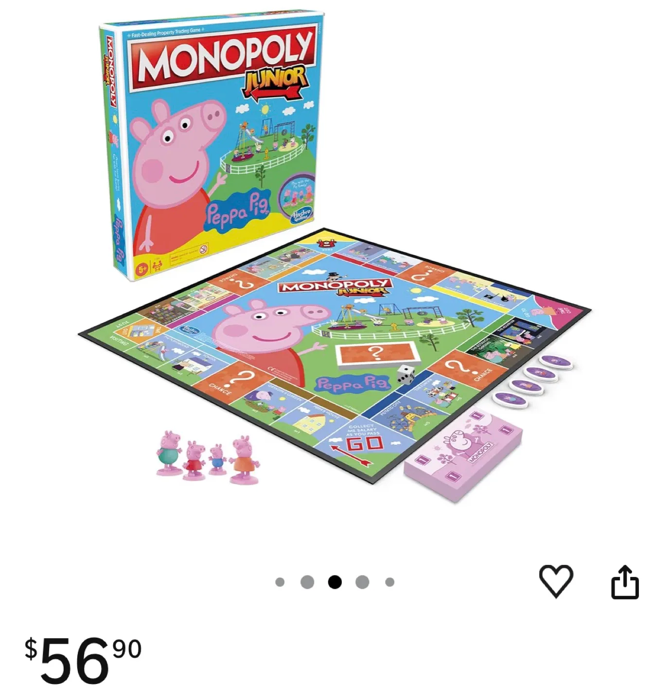 Monopoly Junior Peppa Pig Board Game - photo 2