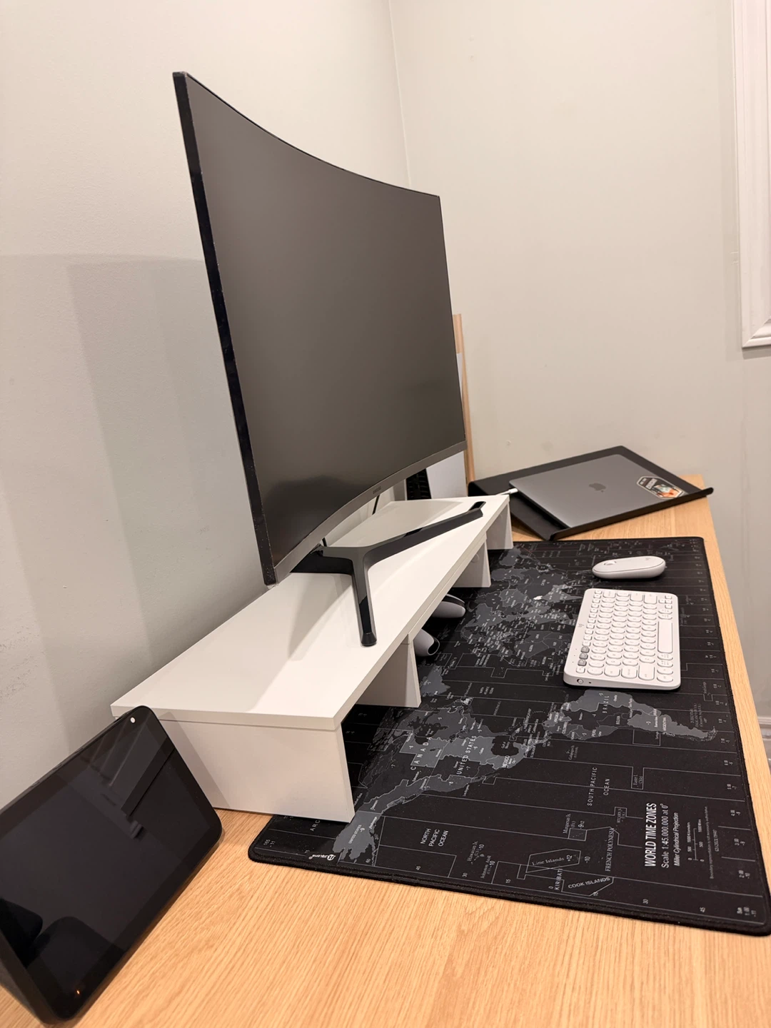 Home Office Setup - Monitor 32” Curved/Desk/Chair/Monitor Riser - photo 2
