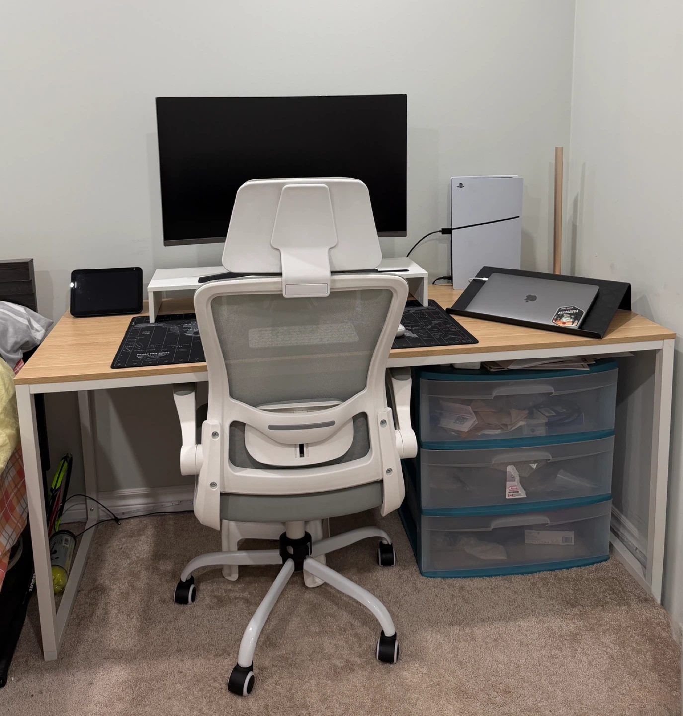 Home Office Setup - Monitor 32” Curved/Desk/Chair/Monitor Riser - photo 3