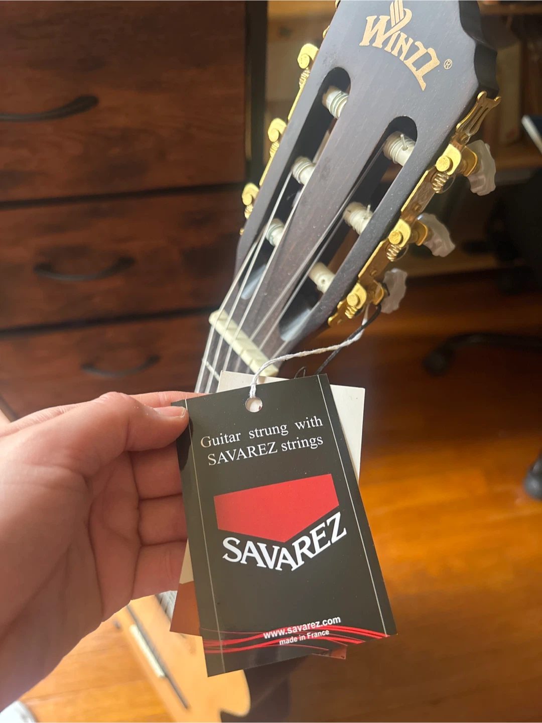 **Reserved**WINZZ acoustic Guitar with Savarez Strings - photo 3