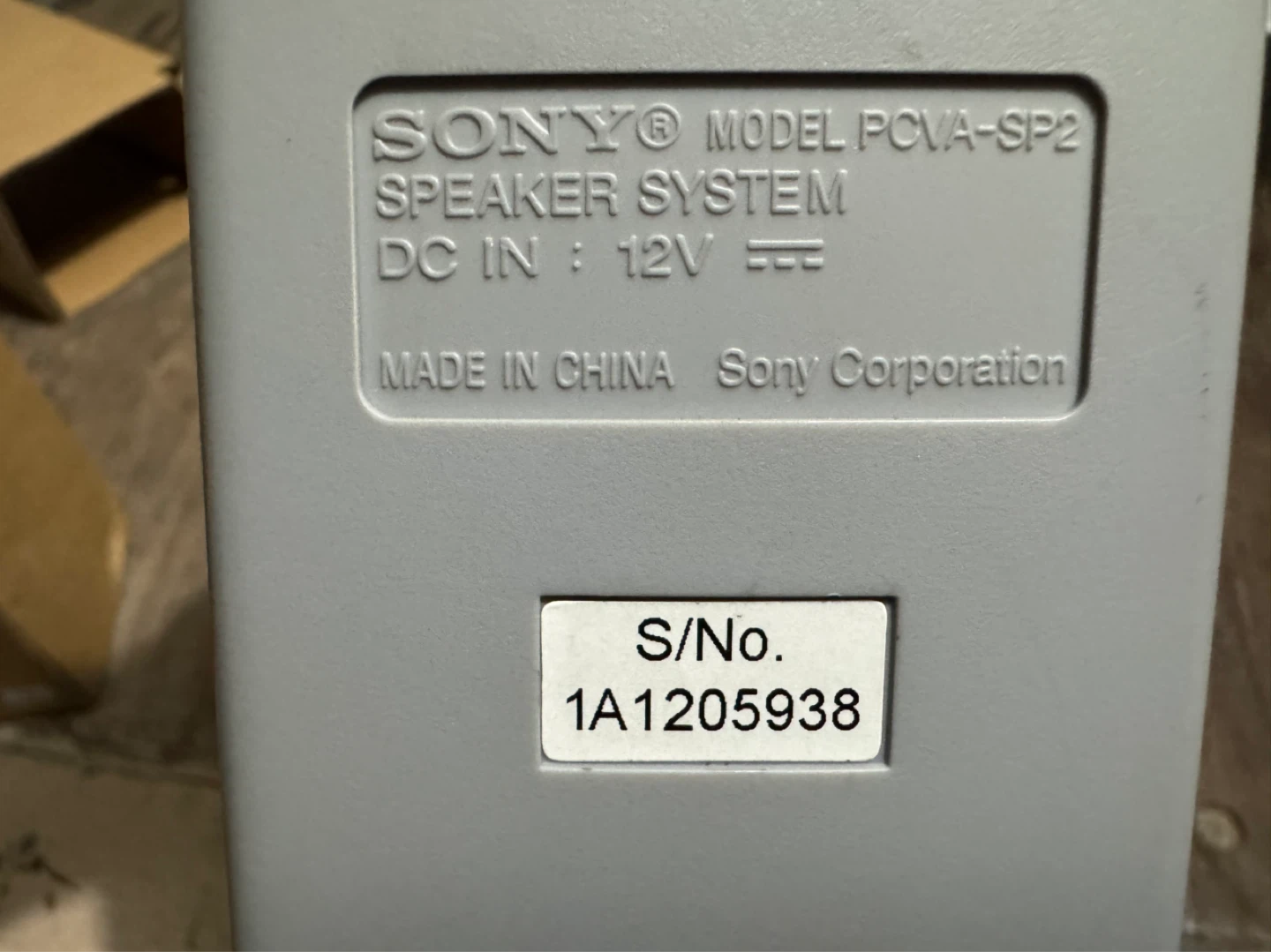 Sony PCVA-SP2 Speakers for sale - photo 4