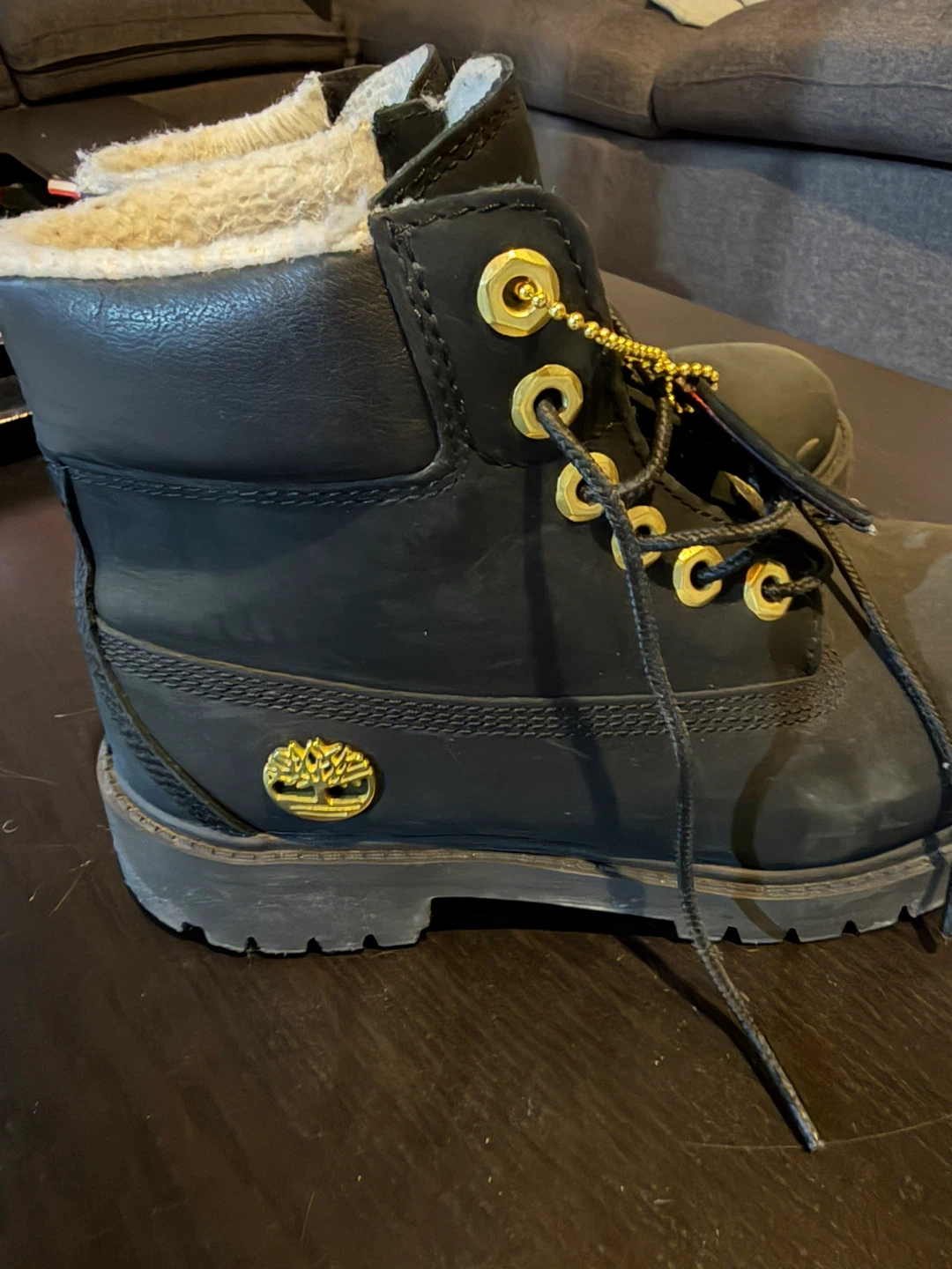 Timberland Girls Black Winter Boots