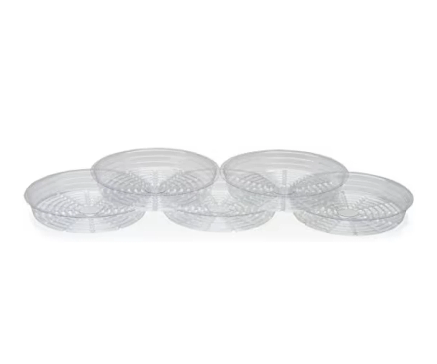 Clear Plastic Plant Saucers (5 Pack) Brand New - photo 2