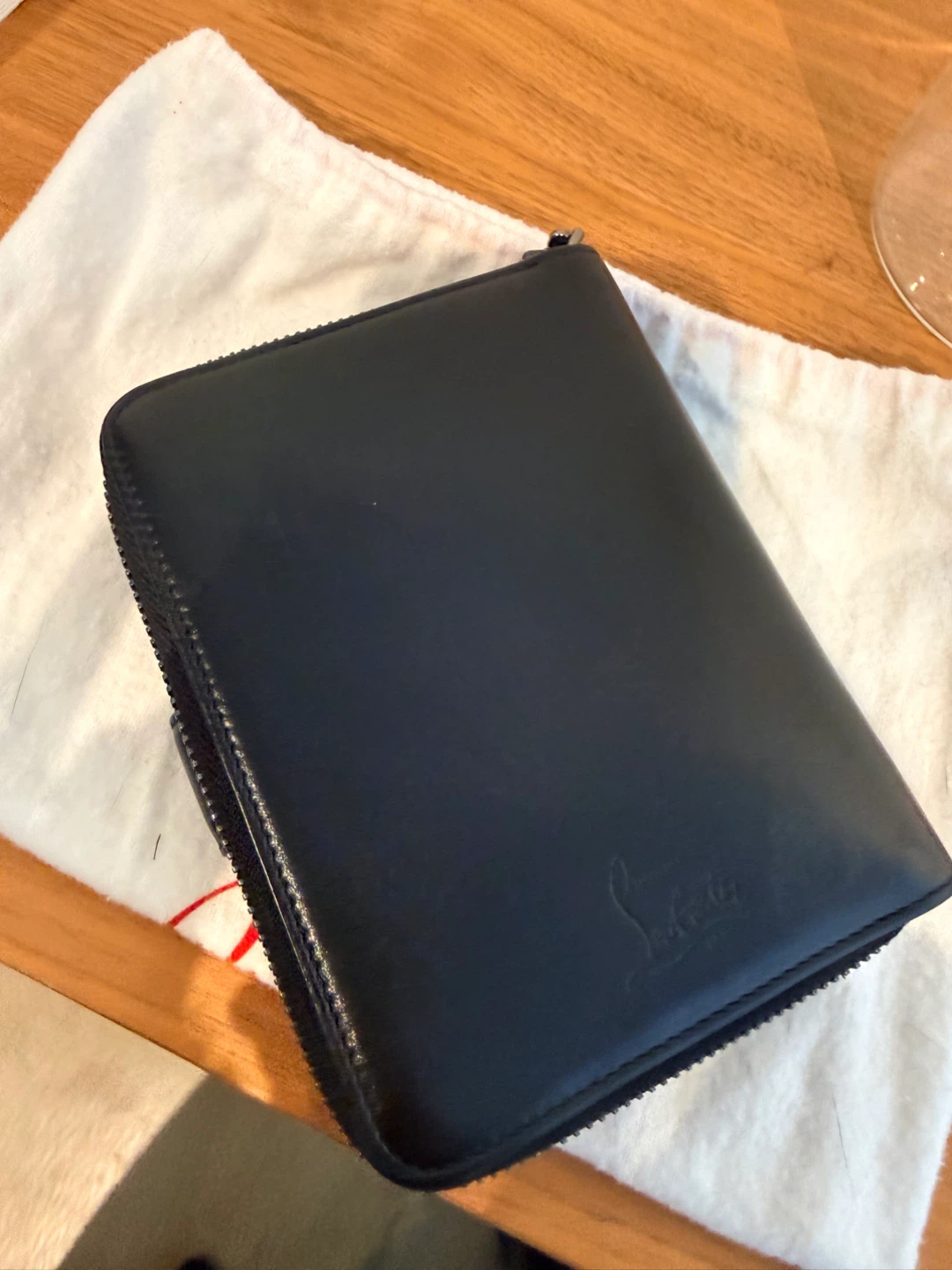 Christian Louboutin Black Spiked Card Holder Wallet - photo 2
