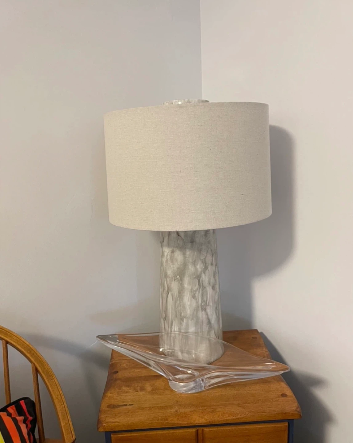 Table Lamp with Textured Base