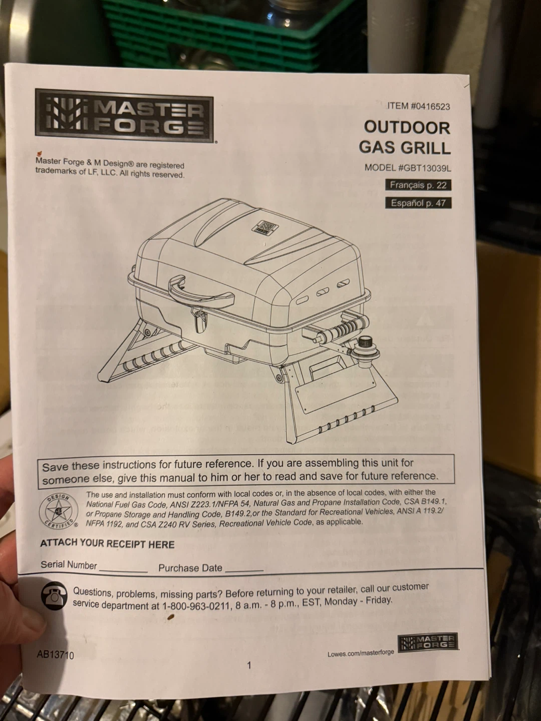 Master Forge Outdoor Gas Grill - photo 3