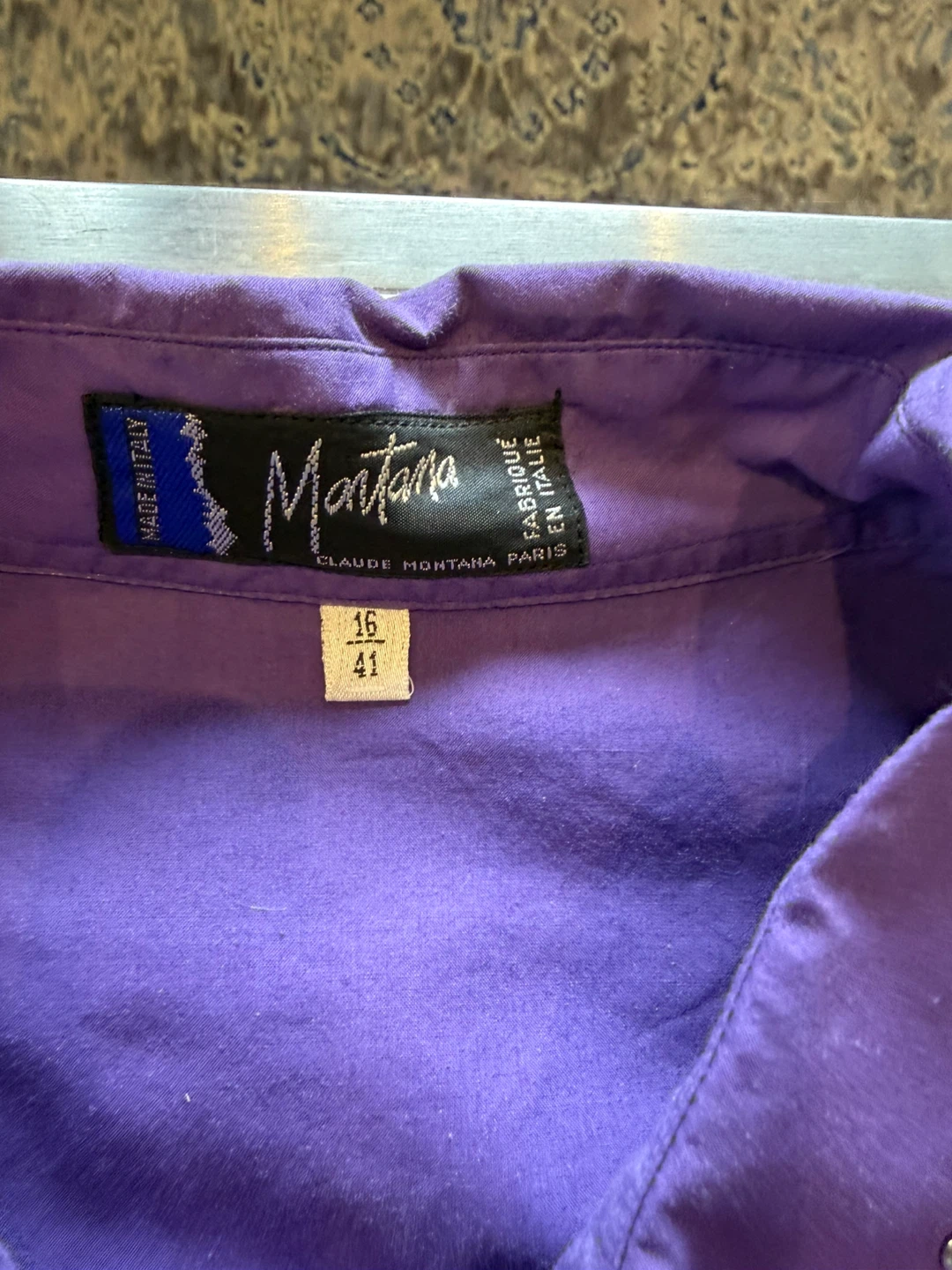 Claude Montana Paris Purple Western Snap Shirt (Size 16 / 41) - photo 2