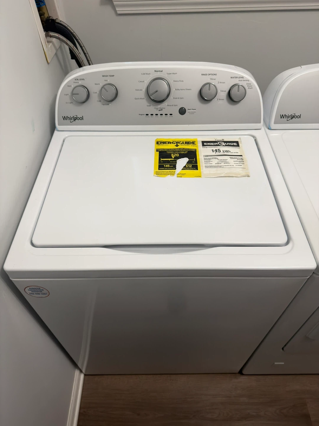 Whirlpool Top Load Washer and Dryer Set - photo 4