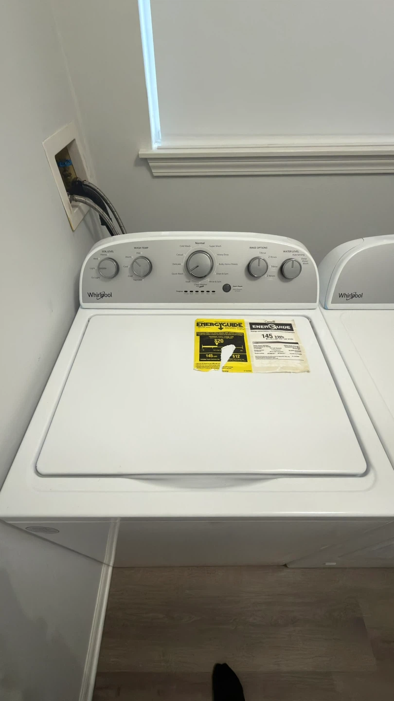 Whirlpool Top Load Washer and Dryer Set
